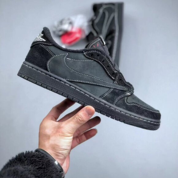 Jordan 1 Retro Low OG SP Travis Scott Black Phantom - Picture 5 of 9